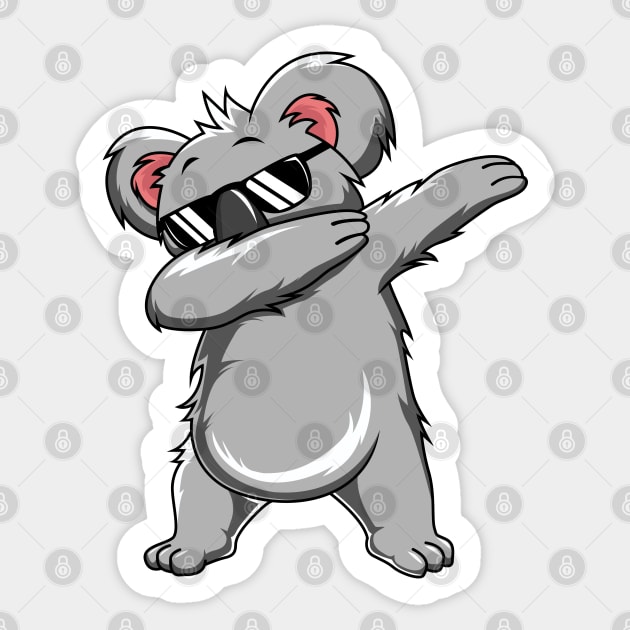 Dabbing Koala Funny Dab Dance Gift For Boys Kids Sticker by HCMGift